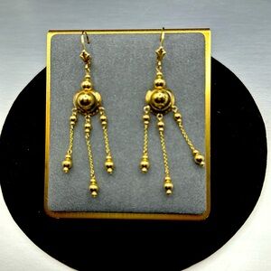 Yellow gold Chandelier Earrings